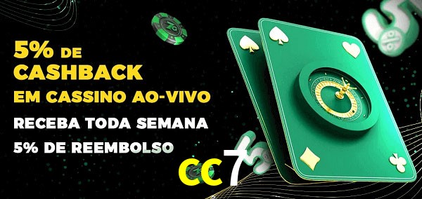 Promoções do cassino ao Vivo cc7
